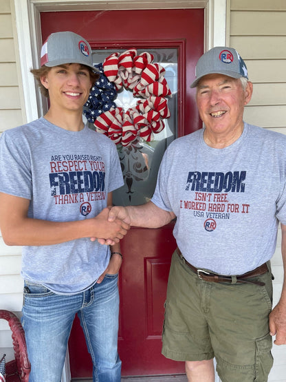 FREEDOM-Isn't Free T-Shirt (grey)