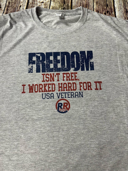 FREEDOM-Isn't Free T-Shirt (grey)