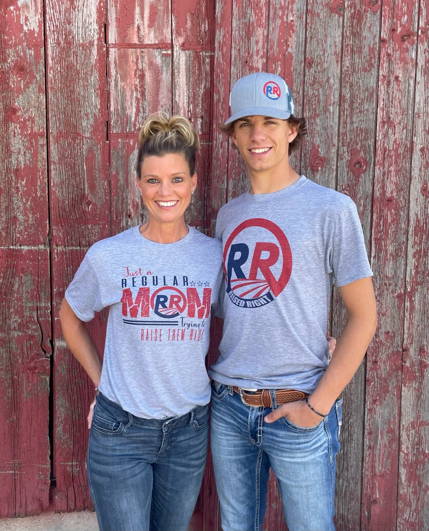 FREEDOM-Just a Regular MOM T-Shirt (grey)