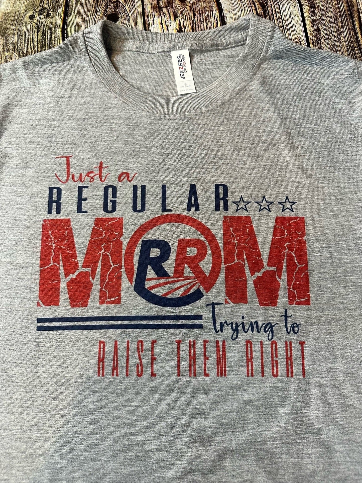 FREEDOM-Just a Regular MOM T-Shirt Big & Tall (grey)