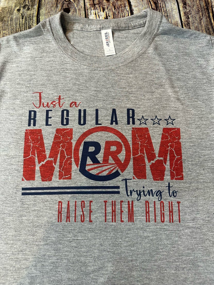 FREEDOM-Just a Regular MOM T-Shirt (grey)