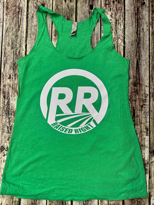 Raised Right Ladies Tank (green)