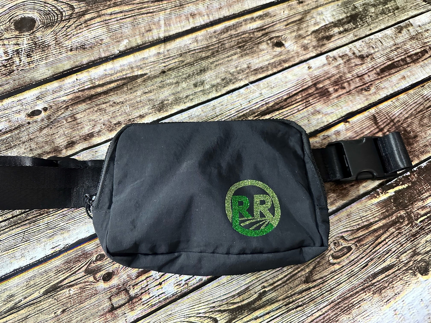 Glittered RR Logo Cross-Body Belt Bag