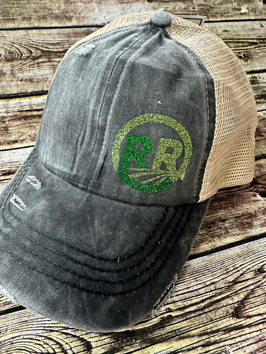 Ladies Criss Cross High Pony CC ball cap
